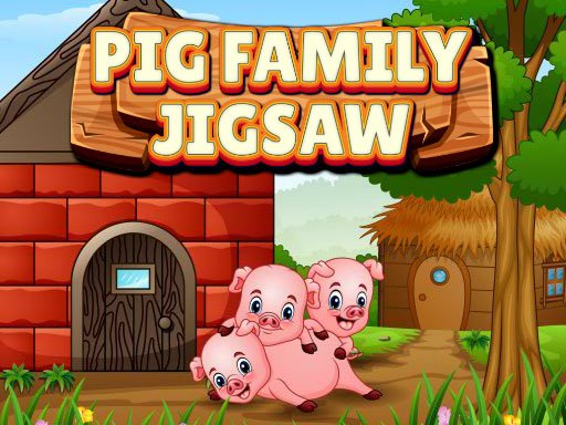 Jogo Pig Family Jigsaw