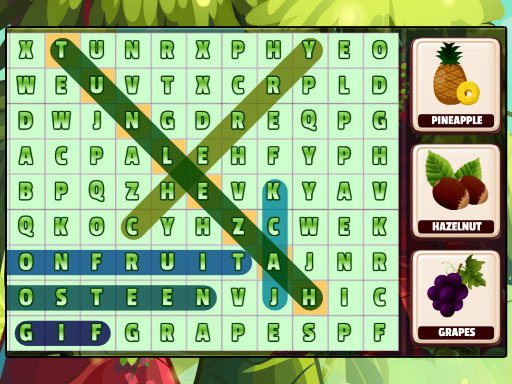 Jogo Word Search Fruits