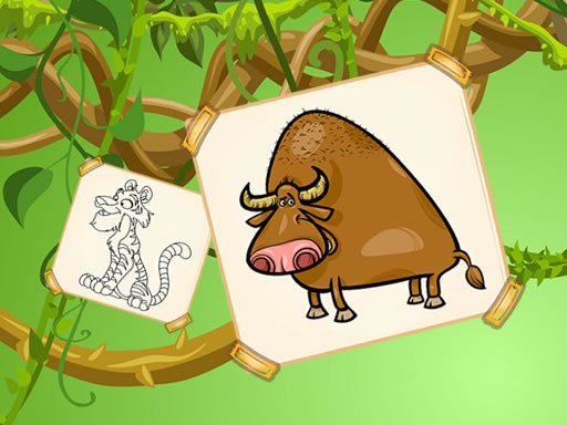 Jogo Funky Animals Coloring