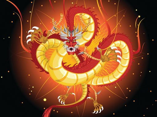 Jogo Chinese Dragons Coloring