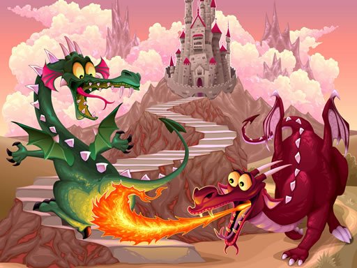 Jogo Fairy Tale Dragons Memory