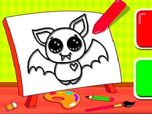 Jogo Easy Kids Coloring Bat