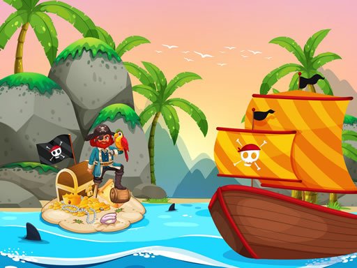 Jogo Pirate Travel Coloring