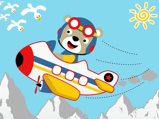 Jogo Friendly Airplanes For Kids Coloring