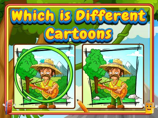 Jogo Which Is Different Cartoon