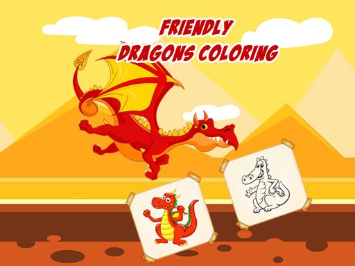 Jogo Friendly Dragons Coloring