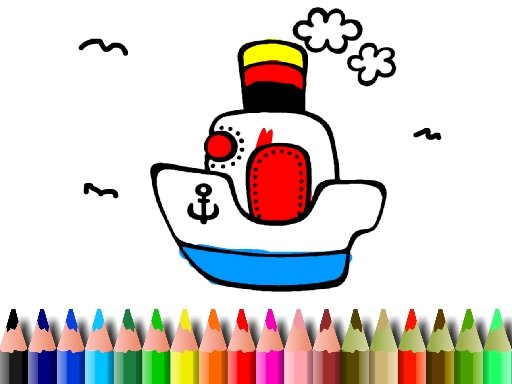 Jogo BTS Boat Coloring