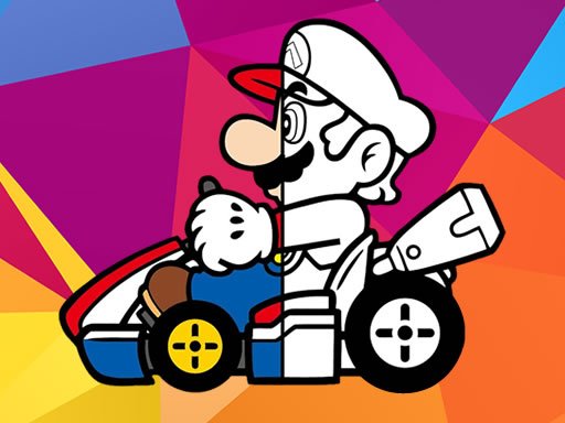 Jogo Livro de colorir Mario Driving