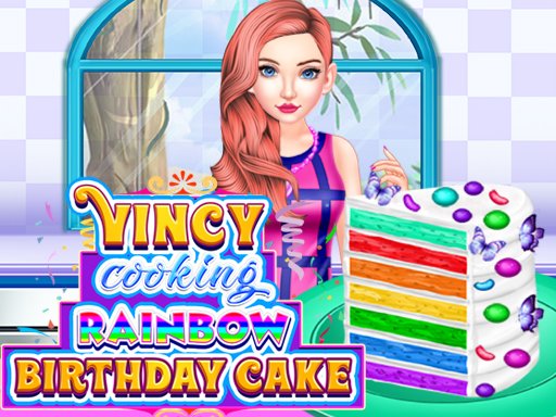 Jogo Vincy Cooking Rainbow Birthday Cake