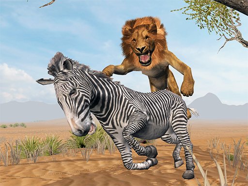 Jogo Simulador do Rei Leão: Caça de Animais Selvagens