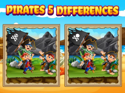 Jogo Piratas 5 Diferenças