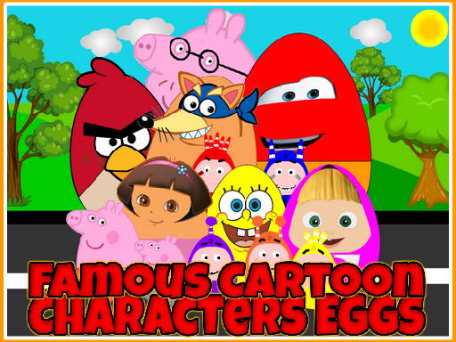 Jogo Famous Cartoon Characters Eggs