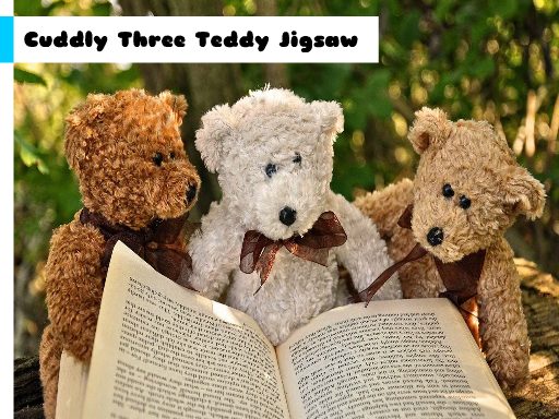 Jogo Cuddly Three Teddy Jigsaw