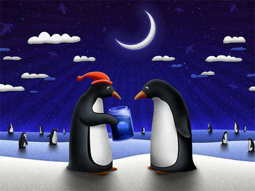 Jogo Slide de Pinguim de Natal