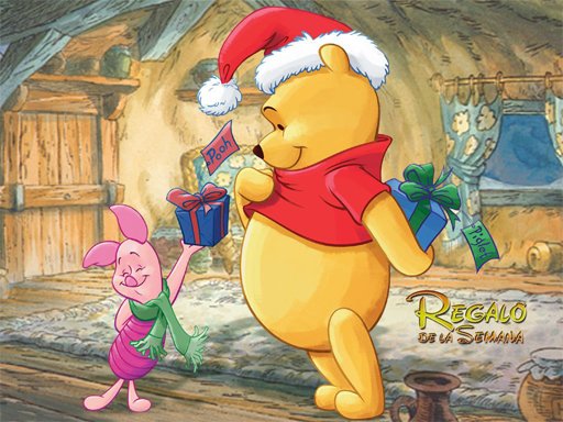 Jogo Quebra-cabeça de Natal do Ursinho Pooh