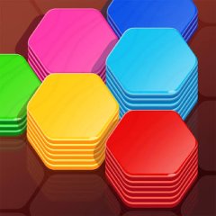 Jogue Hexa Stack Jogo
